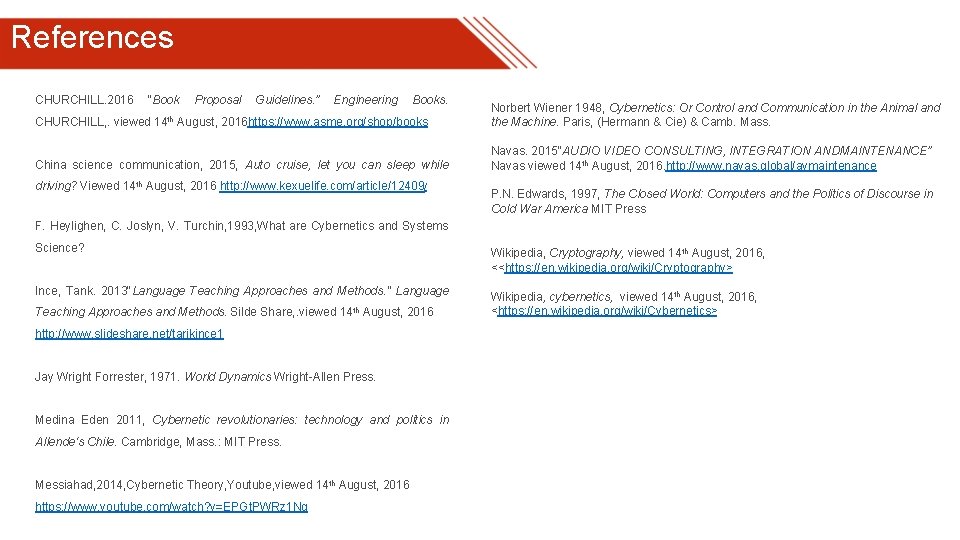 References CHURCHILL. 2016 “Book Proposal Guidelines. ” Engineering Books. CHURCHILL, . viewed 14 th