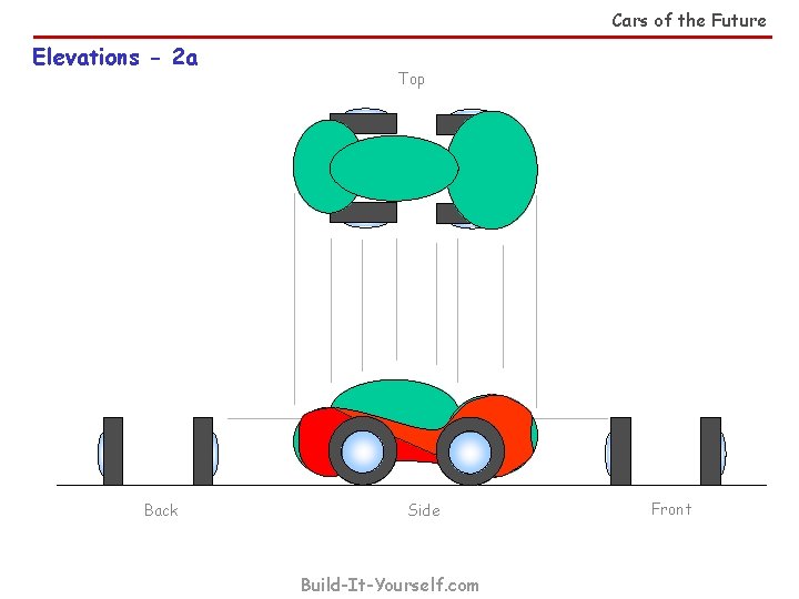 Cars of the Future Elevations - 2 a Back Top Side Build-It-Yourself. com Front