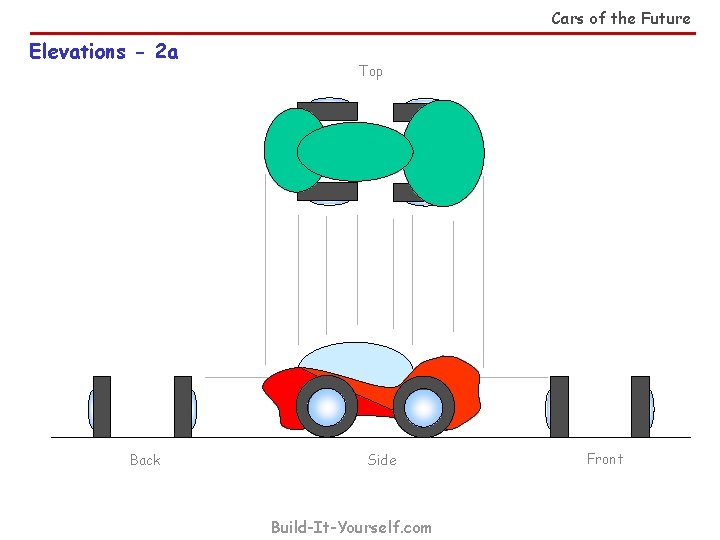 Cars of the Future Elevations - 2 a Back Top Side Build-It-Yourself. com Front