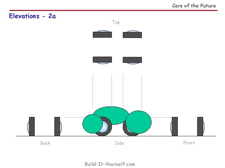 Cars of the Future Elevations - 2 a Back Top Side Build-It-Yourself. com Front