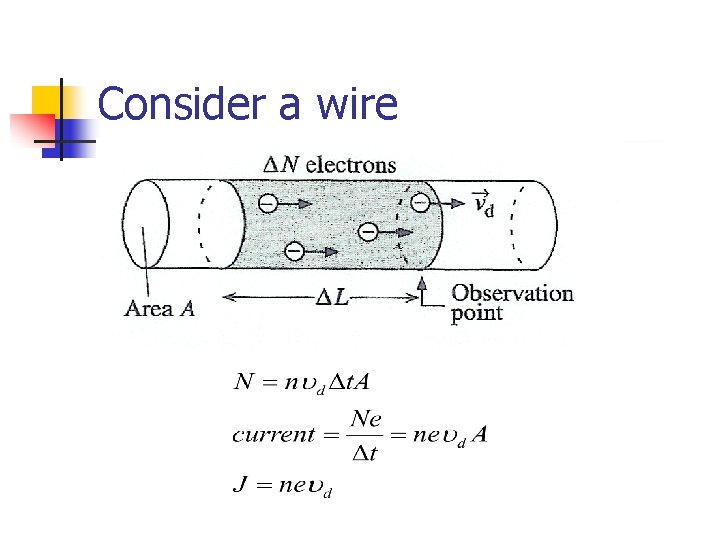 Consider a wire 