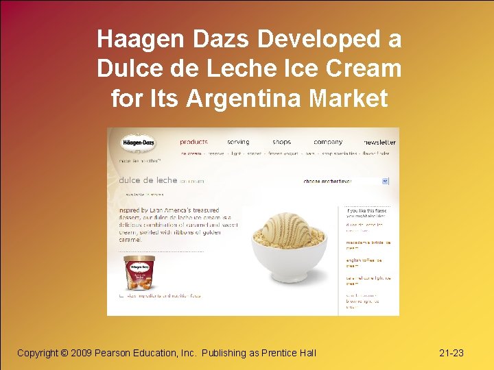 Haagen Dazs Developed a Dulce de Leche Ice Cream for Its Argentina Market Copyright