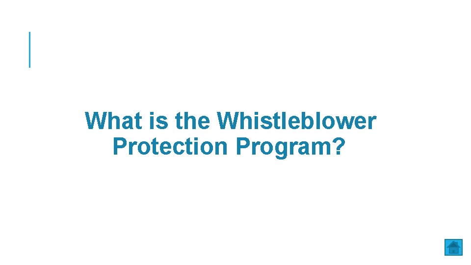 What is the Whistleblower Protection Program? 