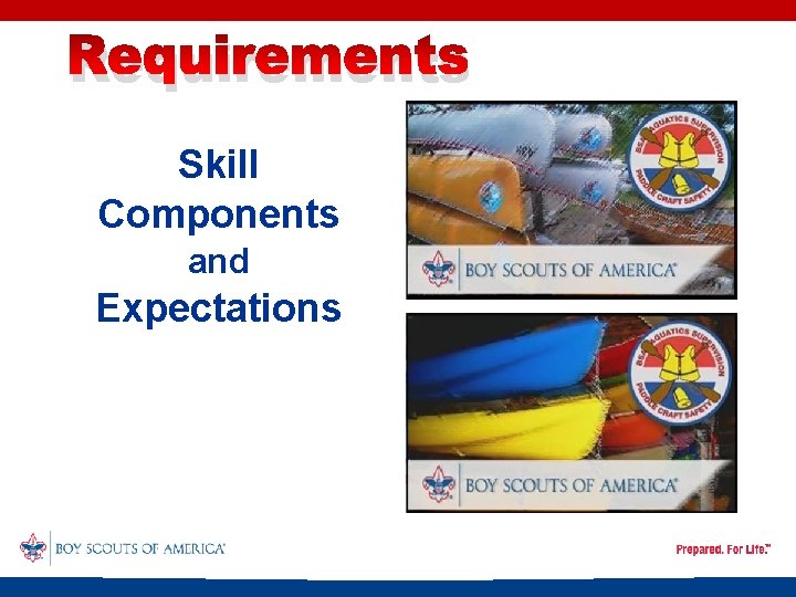 Requirements Skill Components and Expectations 