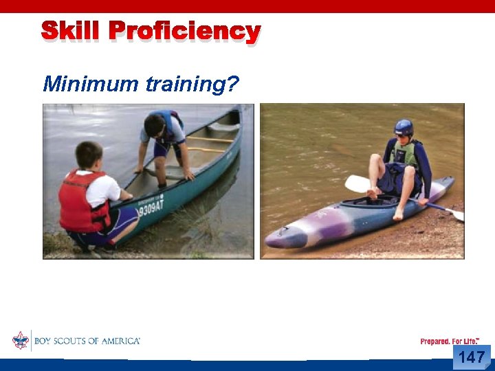 Skill Proficiency Minimum training? 147 