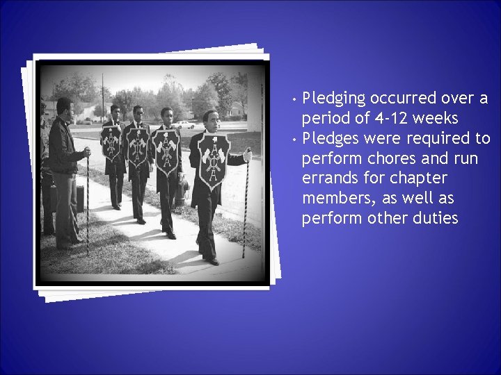  • • Pledging occurred over a period of 4 -12 weeks Pledges were