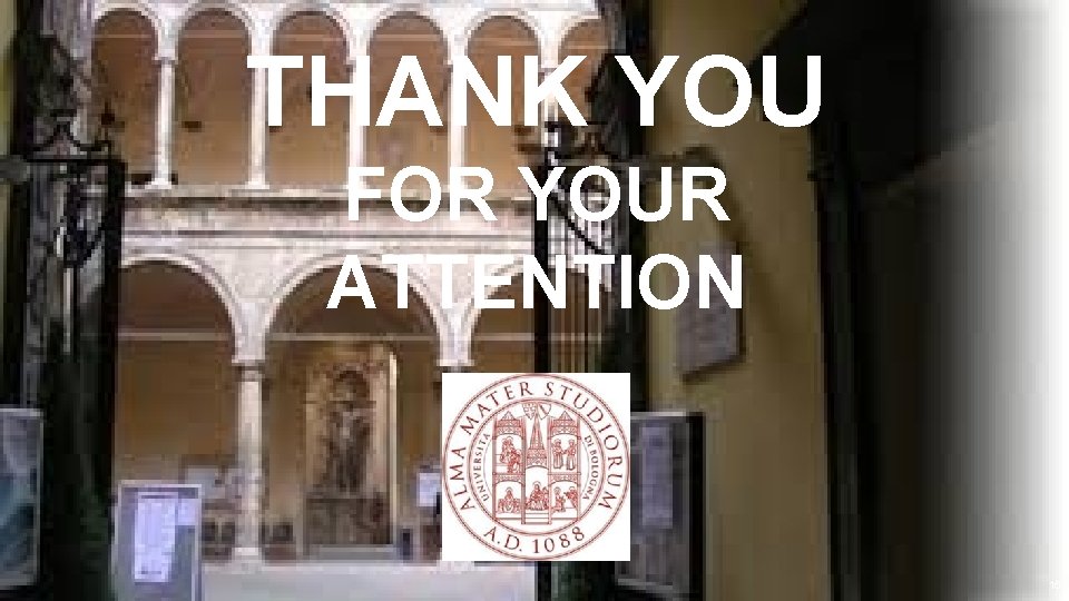 THANK YOU FOR YOUR ATTENTION 15 