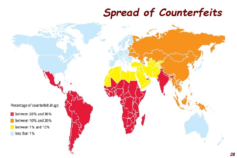 Spread of Counterfeits 28 
