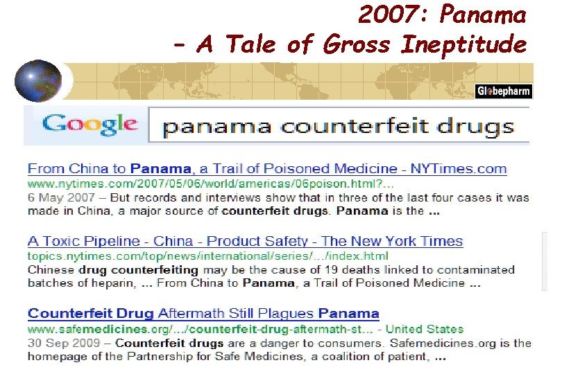 2007: Panama – A Tale of Gross Ineptitude 
