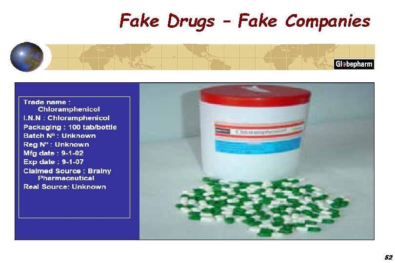 Fake Drugs – Fake Companies 52 