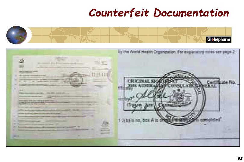 Counterfeit Documentation 53 