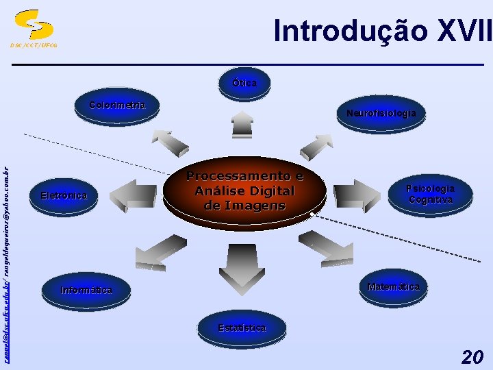 Introdução XVII DSC/CCT/UFCG Ótica rangel@dsc. ufcg. edu. br/ rangeldequeiroz@yahoo. com. br Colorimetria Eletrônica Neurofisiologia