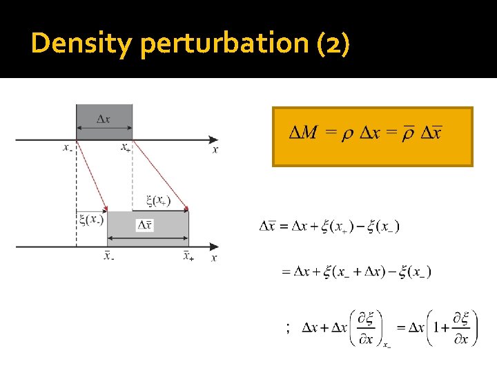 Density perturbation (2) 