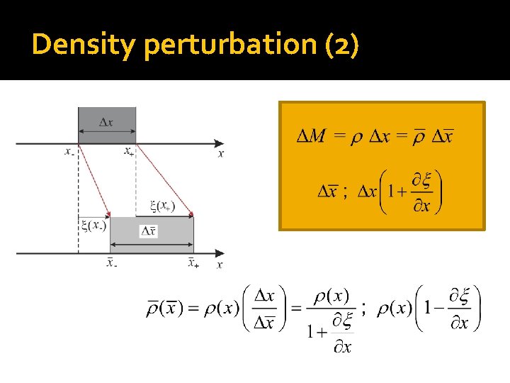 Density perturbation (2) 