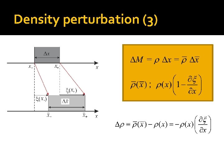 Density perturbation (3) 