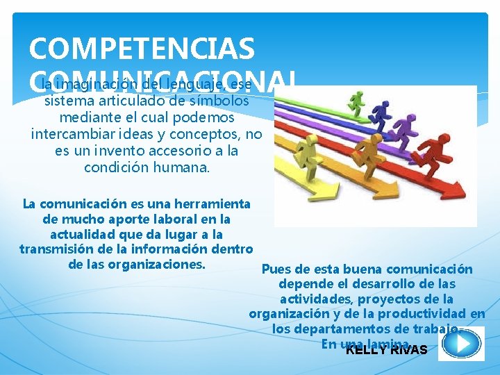 COMPETENCIAS la imaginación del lenguaje, ese COMUNICACIONAL sistema articulado de símbolos mediante el cual