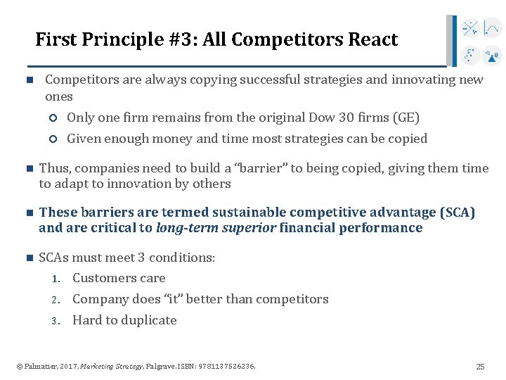 First Principle #3: All Competitors React n Competitors are always copying successful strategies and