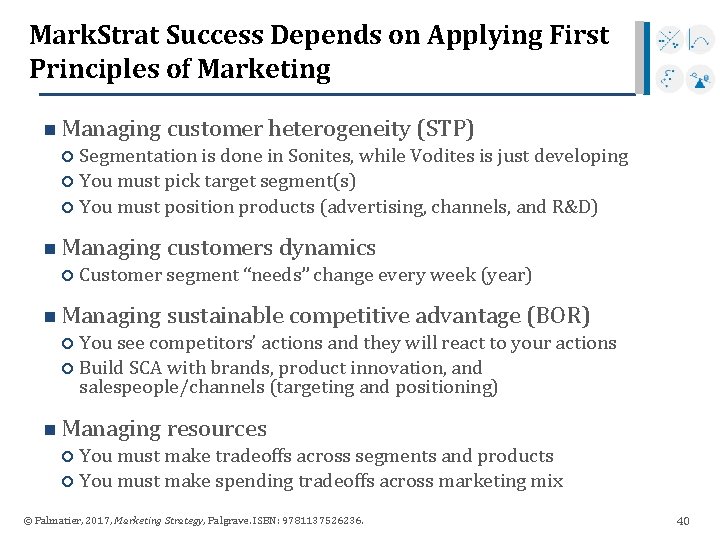 Mark. Strat Success Depends on Applying First Principles of Marketing n Managing customer heterogeneity