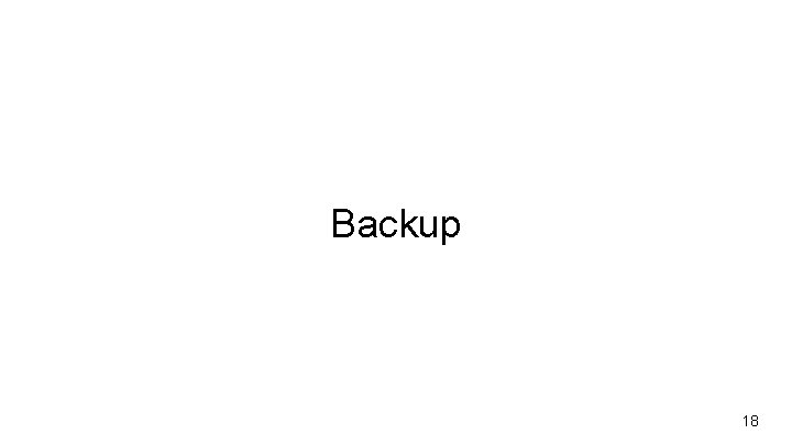 Backup 18 