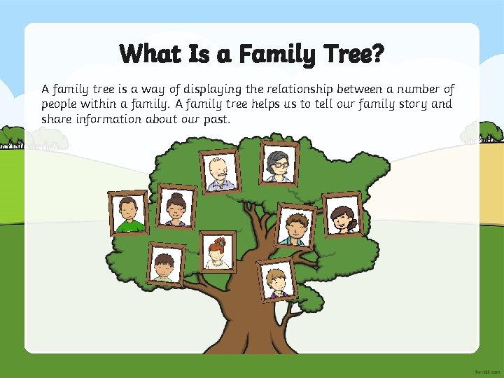 What Is a Family Tree? A family tree is a way of displaying the
