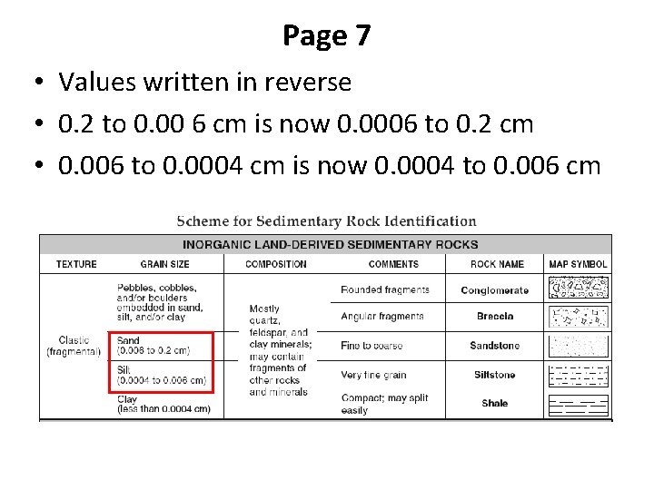 Page 7 • Values written in reverse • 0. 2 to 0. 00 6