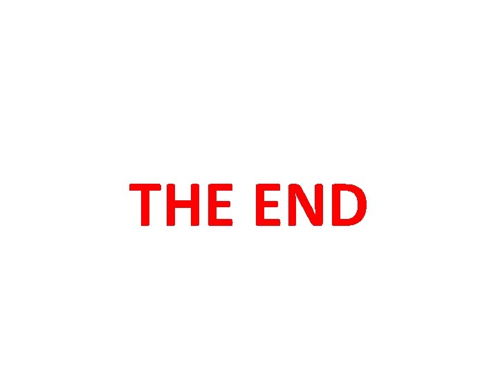 THE END 