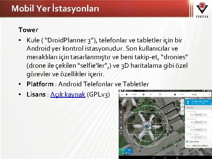 Mobil Yer İstasyonları Tower • Kule ( “Droid. Planner 3”), telefonlar ve tabletler için