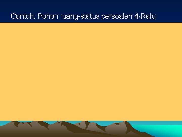 Contoh: Pohon ruang-status persoalan 4 -Ratu 