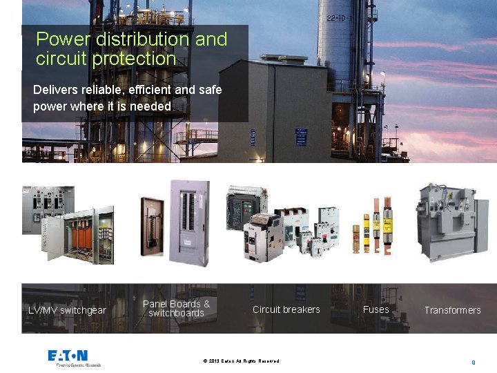 Power distribution and circuit protection Delivers reliable, efficient and safe power where it is