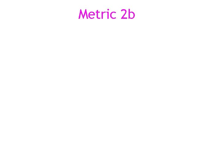 Metric 2 b 