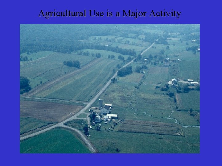 Agricultural Use is a Major Activity 