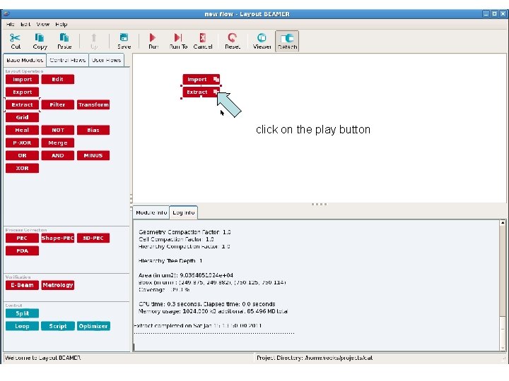 click on the play button 