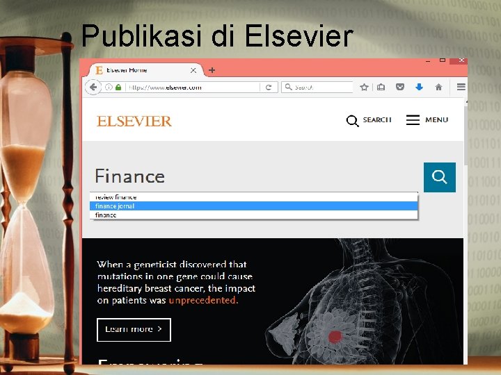 Publikasi di Elsevier 