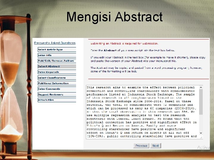 Mengisi Abstract 