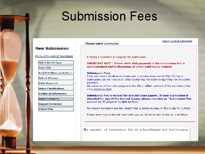 Submission Fees 