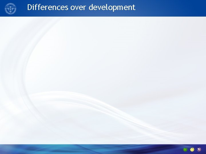 Differences over development 