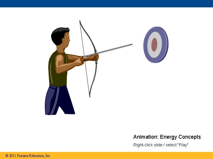 Animation: Energy Concepts Right-click slide / select “Play” © 2011 Pearson Education, Inc. 