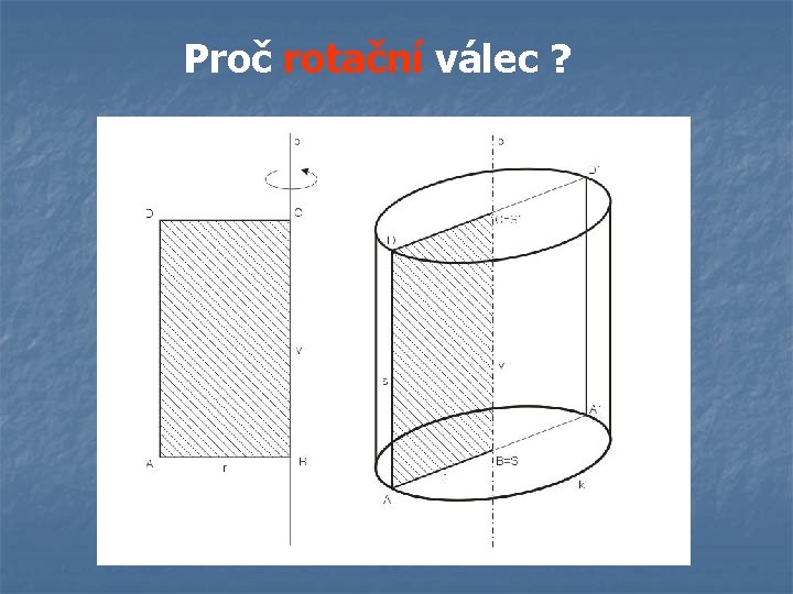 Proč rotační válec ? 