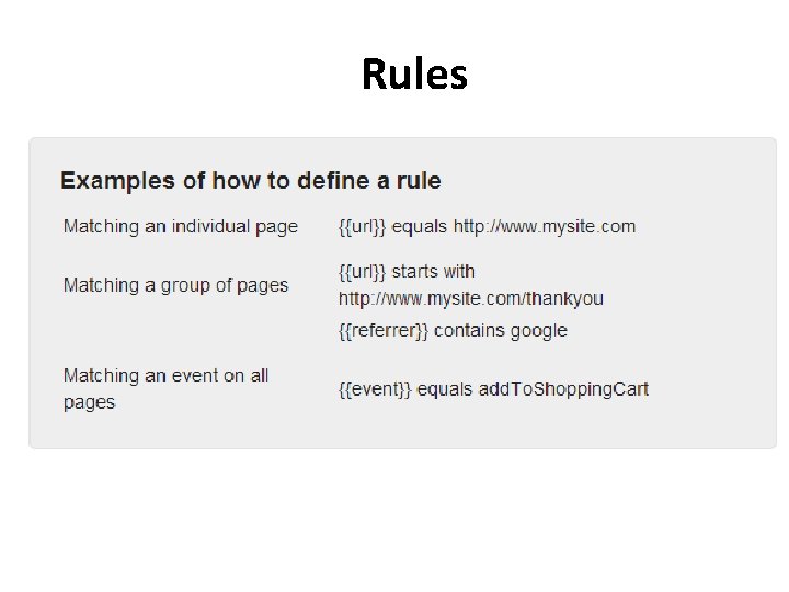 Rules 