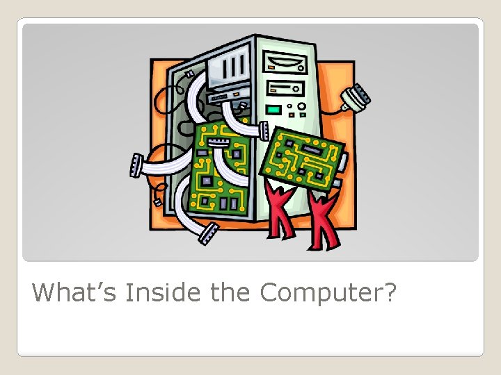 What’s Inside the Computer? 