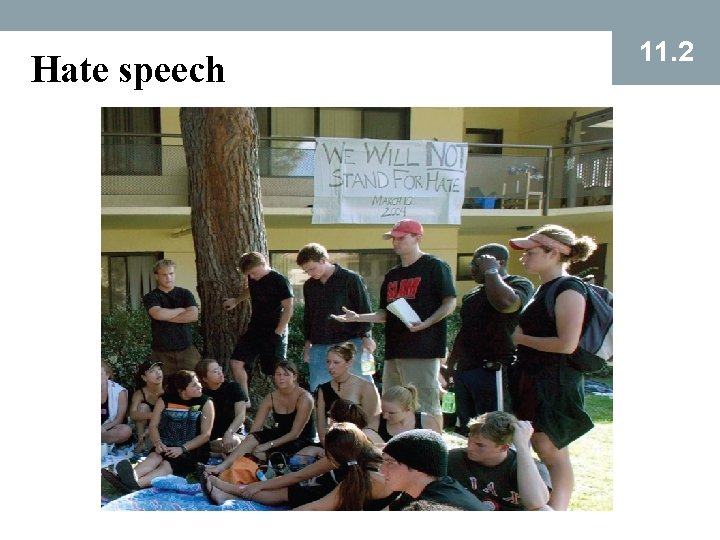 Hate speech 11. 2 Hate speech 11. 2