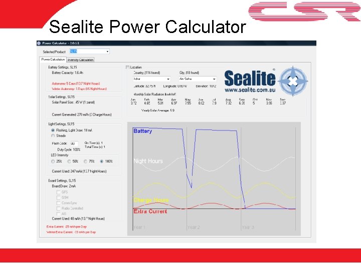 Sealite Power Calculator 