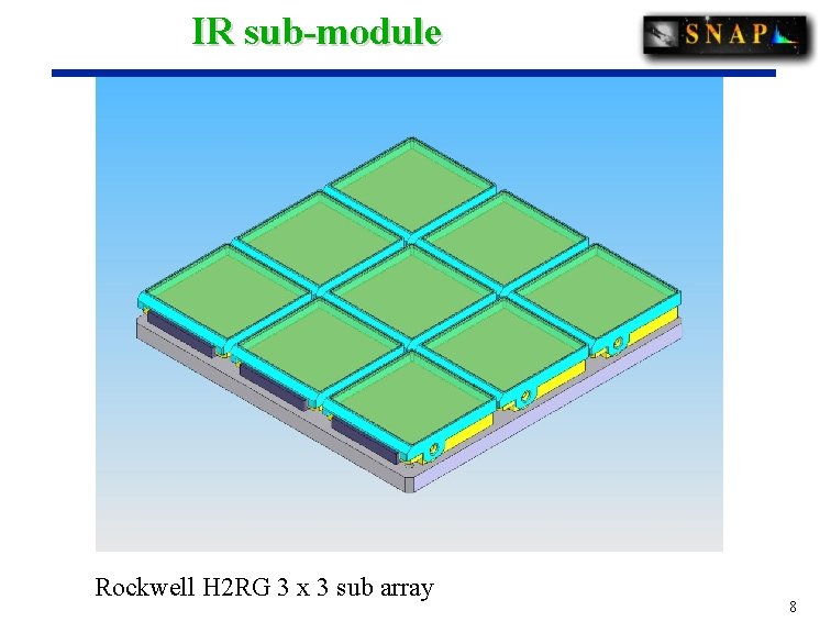 IR sub-module Rockwell H 2 RG 3 x 3 sub array 8 