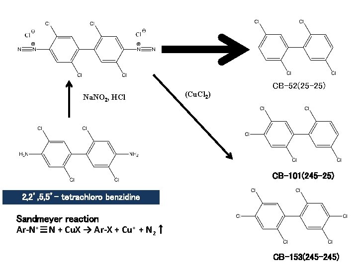 Na. NO 2, HCl (Cu. Cl 2) CB-52(25 -25) CB-101(245 -25) 2, 2’, 5,