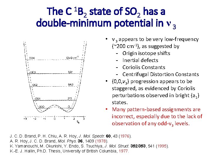 The C 1 B 2 state of SO 2 has a double-minimum potential in