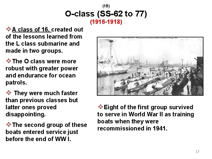 Submarines List of submarine classes of the United
