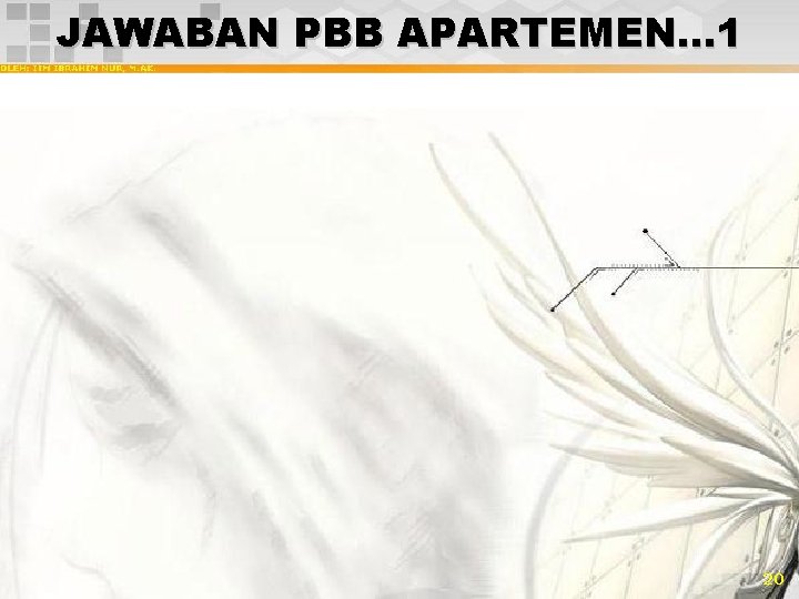 JAWABAN PBB APARTEMEN… 1 20 