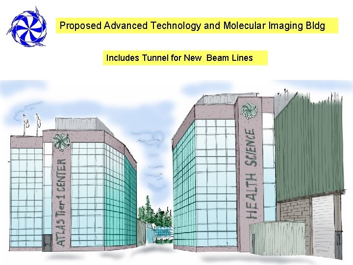 Proposed Advanced Technology and Molecular Imaging Bldg Includes Tunnel for New Beam Lines 