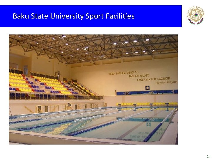 Baku State University Sport Facilities 21 Baku State University Sport Facilities 21