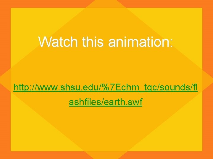 Watch this animation: http: //www. shsu. edu/%7 Echm_tgc/sounds/fl ashfiles/earth. swf 